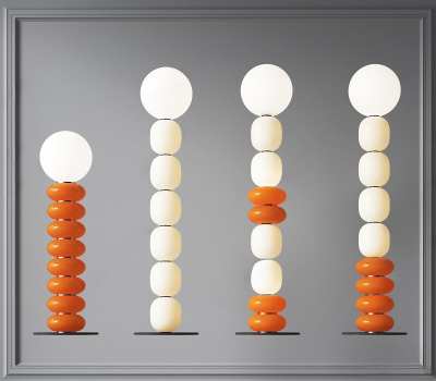 现代落地灯3D模型下载